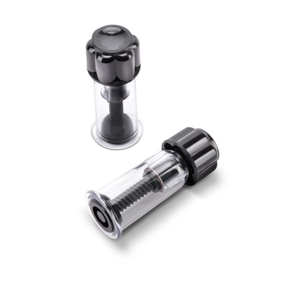 Вакуумные стиимуляторы для сосков Twist Nipple Suckers (Цвет: черный)