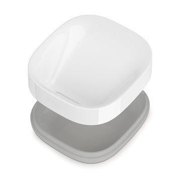 Мыльница Joseph Joseph Slim™ белая-серая