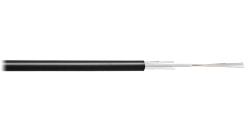 Кабель оптический 1 волоконный SM 9/125 внешний, 0,5 кН, со стеклопластиковыми прутками.