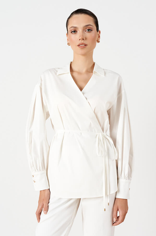 23196 Блузка женская (молочный)