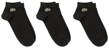 Теннисные носки Lacoste SPORT Low-Cut Cotton Socks 3P - черный
