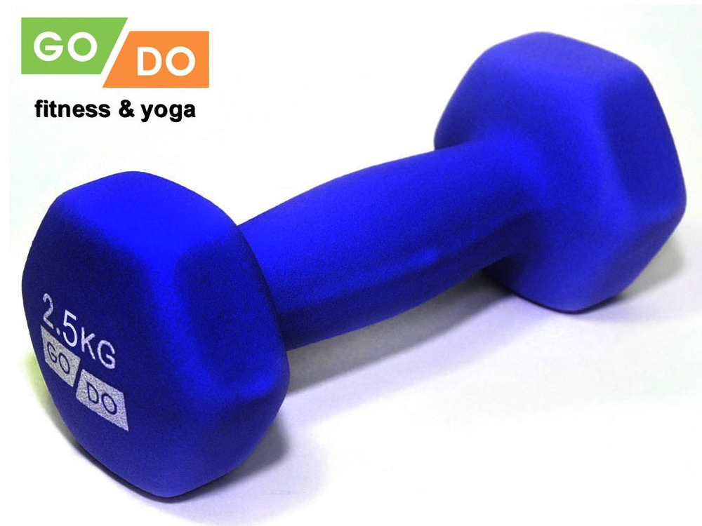 Гантель матовая в неопреновой оболочке GO DO