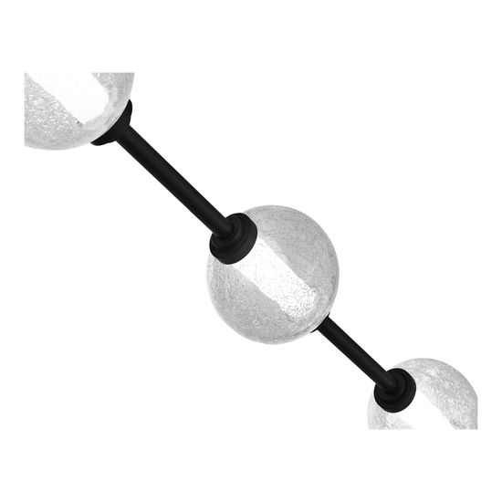 SL6120.403.03 Светильник подвесной ST-Luce Черный/Прозрачное кракелированное стекло LED 3*8,5W 3000K PEEK