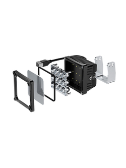 Светодиодные фары рабочего света AURORA 140x140 мм 120W (комплект 2 шт)