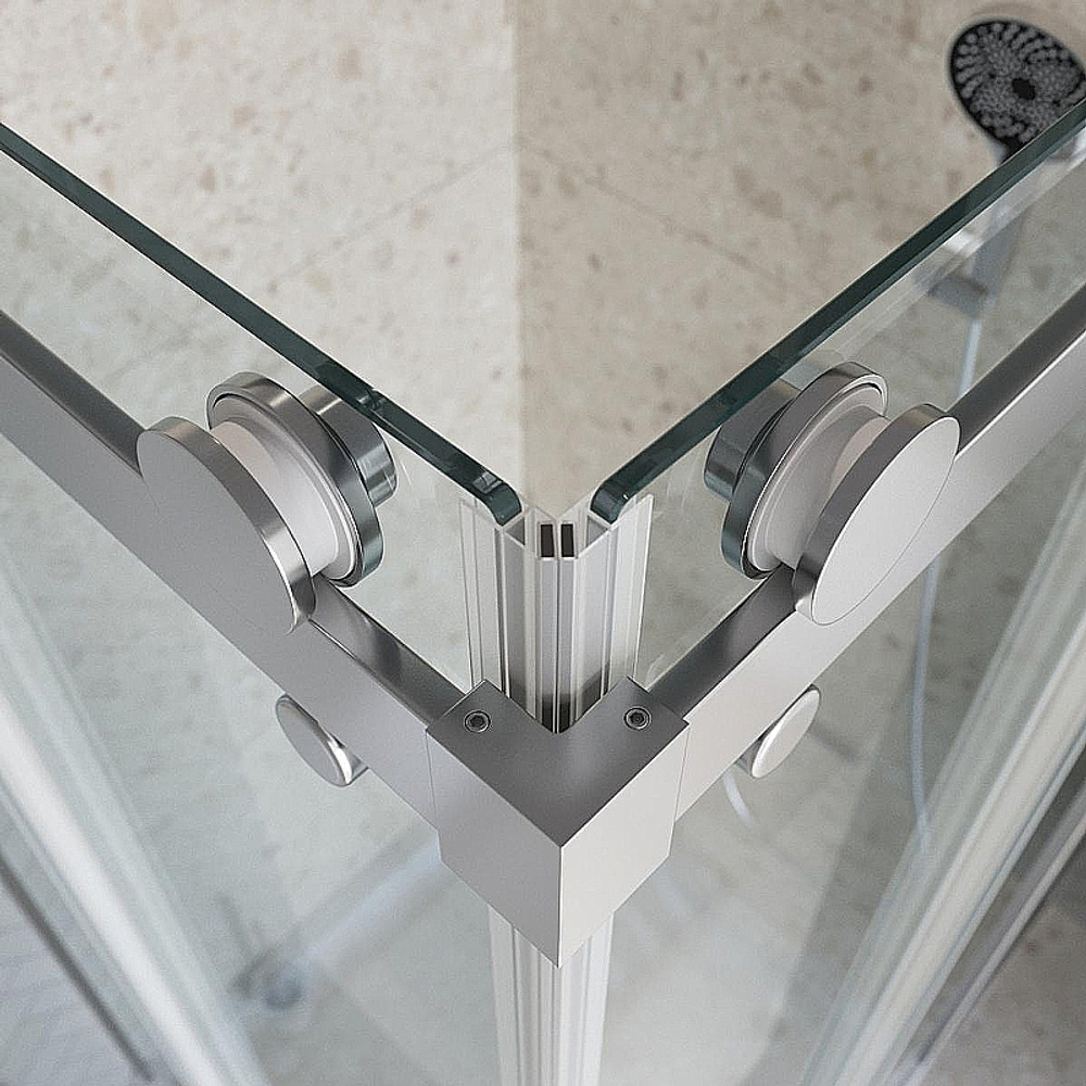 Душевой уголок BelBagno Marino 2-AH-2 120x90 стекло прозрачное/профиль хром