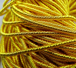 ТБ006НН2 Трунцал (канитель) фигурный "бамбук", цвет: желтый, размер: 2 мм, 5 гр.