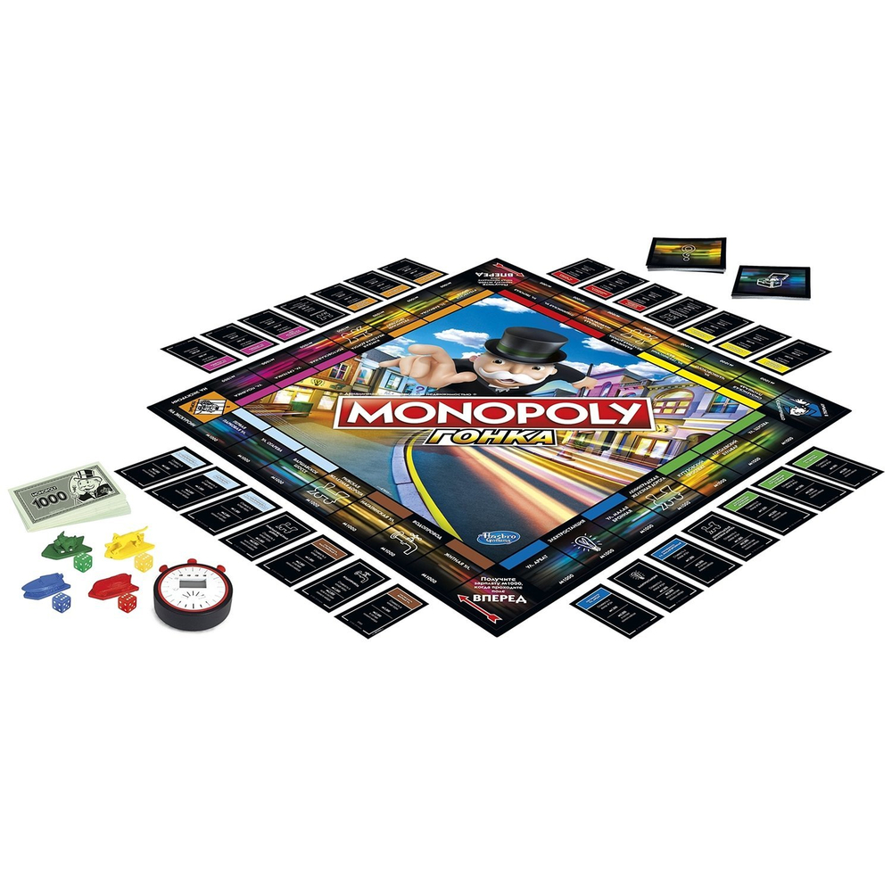 Hasbro: Игра настольная Монополия Гонка E7033 — Monopoly Speed — Хасбро