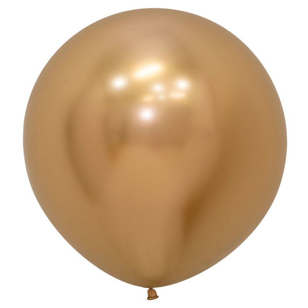 Шар 24" хром золото, (Зеркальные шары) / Reflex Gold 970