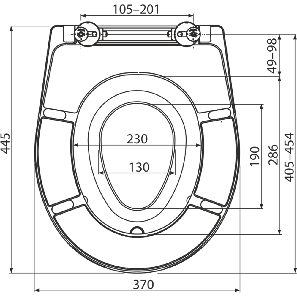 Cиденье A603 для унитаза со съемным детским вкладышем