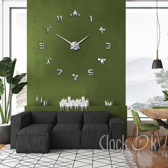 Настенные 3D часы Gym