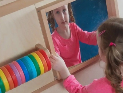 Развивающая панель "Выпуклое зеркало" тип 2 D011