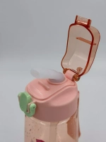 Бутылка для воды с трубочкой силиконовой 480 мл