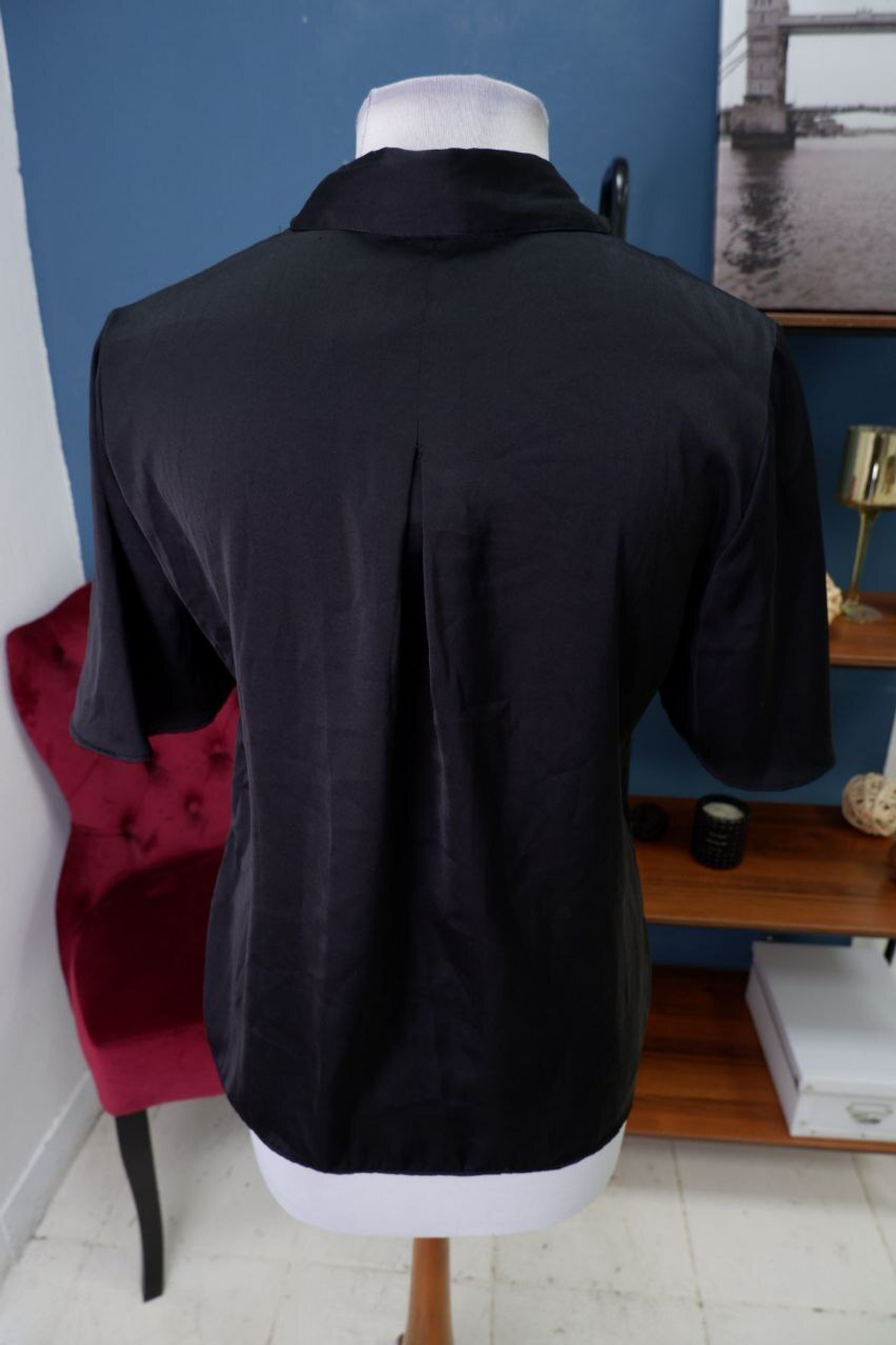 Блузка H&M черная 44 размер