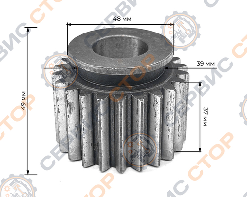 Шестерня задней передачи Z-22 минитрактора 220/224