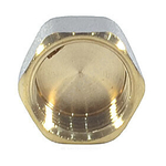 Заглушка латунь никель Ду 32 (1 1/4") ВР 9016 ГОСТ 32585-2013 Aquasfera 9016-04