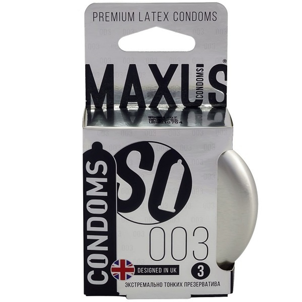 Экстремально тонкие презервативы в железном кейсе Maxus Extreme Thin 3шт