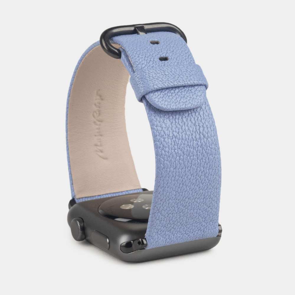 Ремешок для Apple Watch 44/45/46 mm из кожи козы, василькового цвета