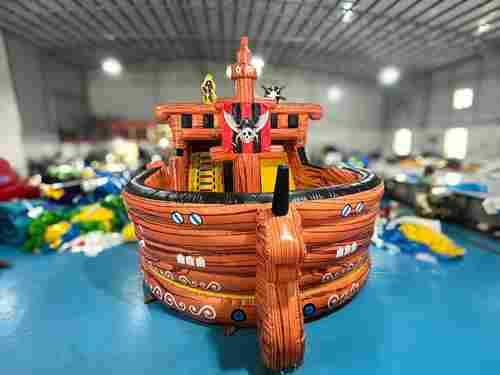 Коммерческий надувной батут «Пиратский корабль 3» 9*5*5 м