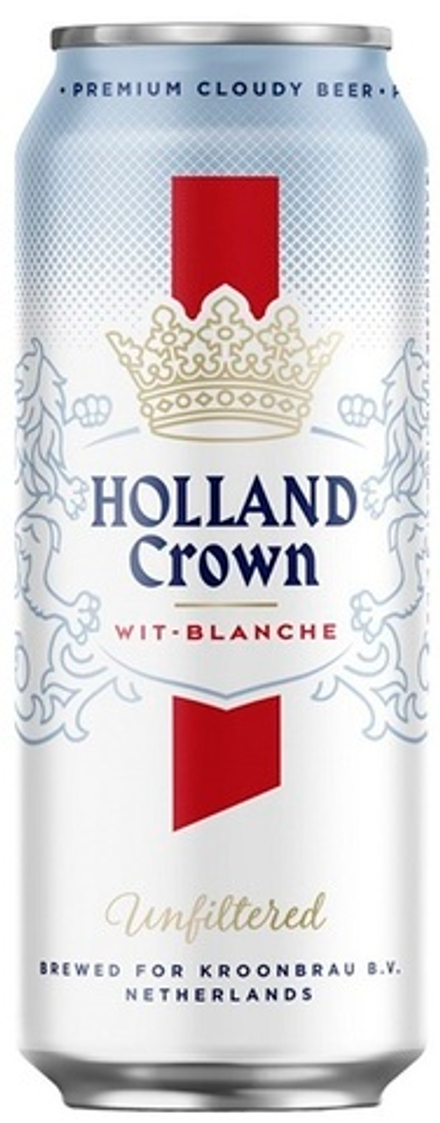 Пиво Холанд Краун Вит-Бланш / Holland Crown Wit Blanche 0.5 - банка
