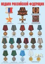 Плакаты "Ордена и медали России"