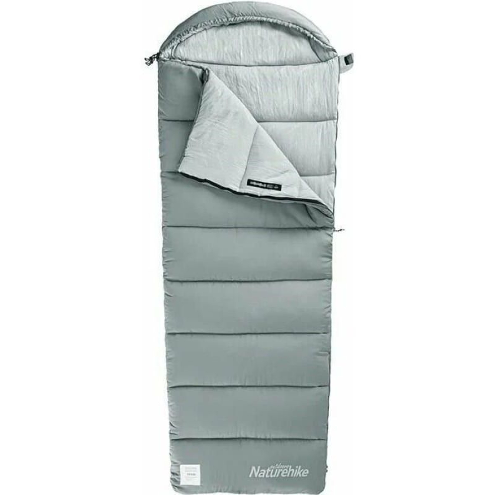 Спальный мешок Naturehike серия U NH20MSD07, серый, молния слева, 6927595764381L
