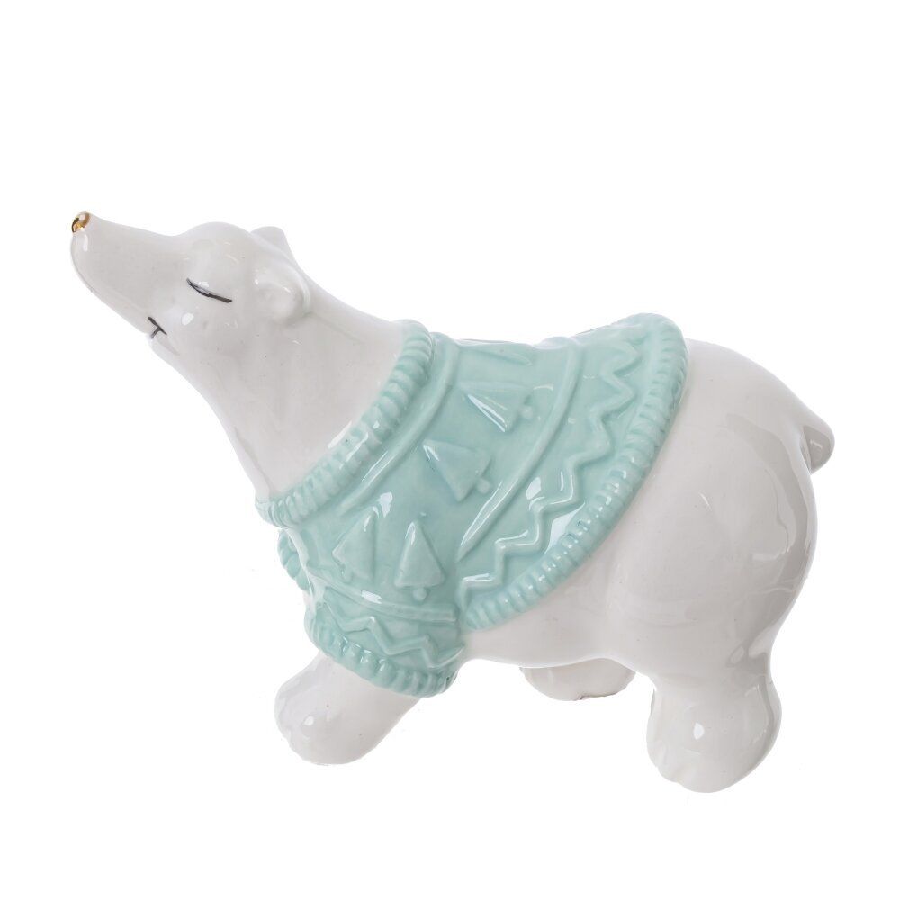 GAEM Фигурка декоративная "Белый медведь", L10,5 W5 H7 см