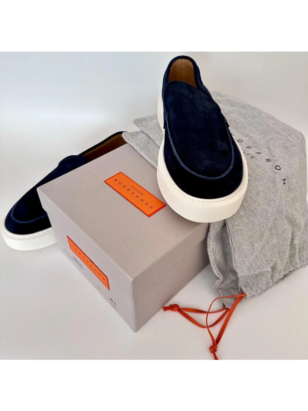 Лоферы синие