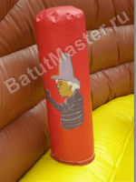 Большой надувной батут-горка "Фрегат"