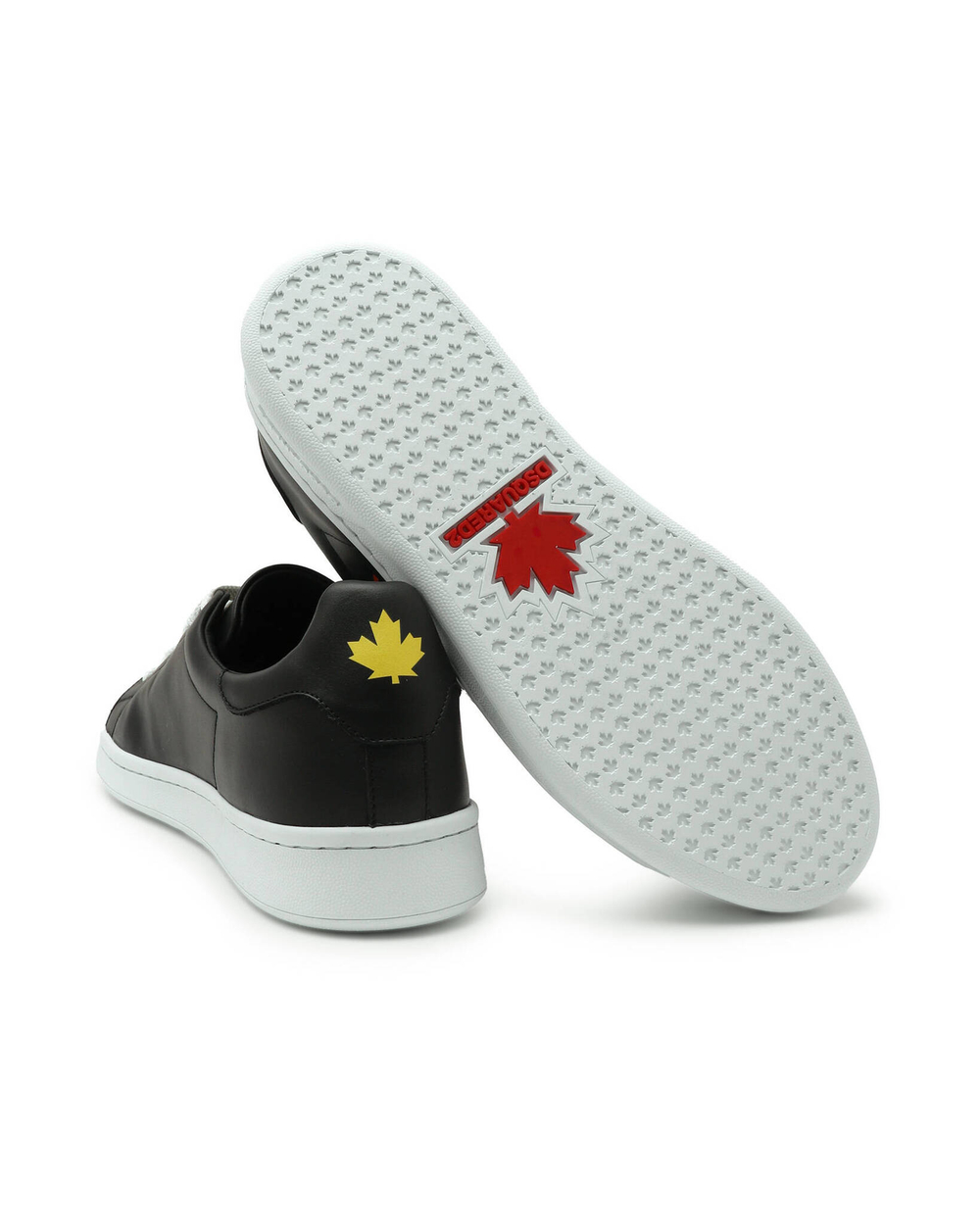 Кожаные кроссовки Dsquared2 - черный(SNM0175 01506232)