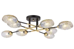 40255MD/8 MBK+AB (1) Люстра (NW)