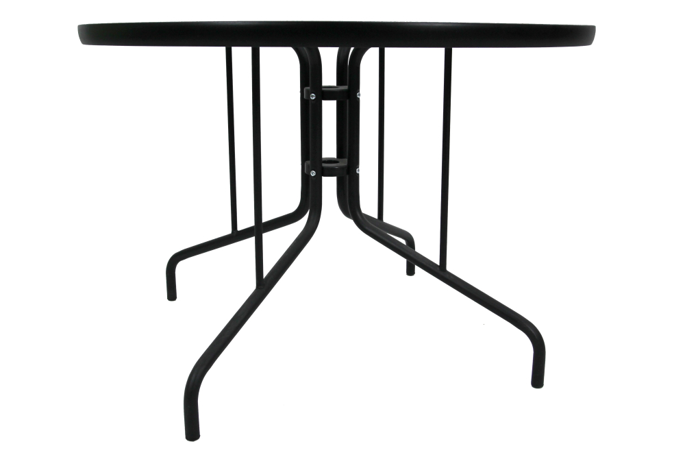 Набор мебели Garden Story Марсель (4 Стул Garden Storyа+стол Ø100см, каркас черн, ротанг желто-черный)