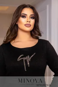 Платье 23-34-черный Minova