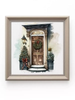 Картины на стену интерьерные на холсте 4 шт, 23*23 см