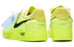 Кроссовки Off-White X Nike Air Force 1 Part 2 Volt The Ten