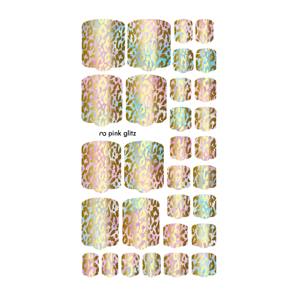 Плёнки для педикюра by provocative nails pink glitz