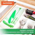 Коврик силиконовый для раскатки/запекания 46х66 см, зеленый, ПОДАРОК пластиковый нож, DASWERK, 608428