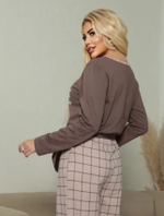 Пижама женская штаны+футболка дл/р ШФД00011 (велик)