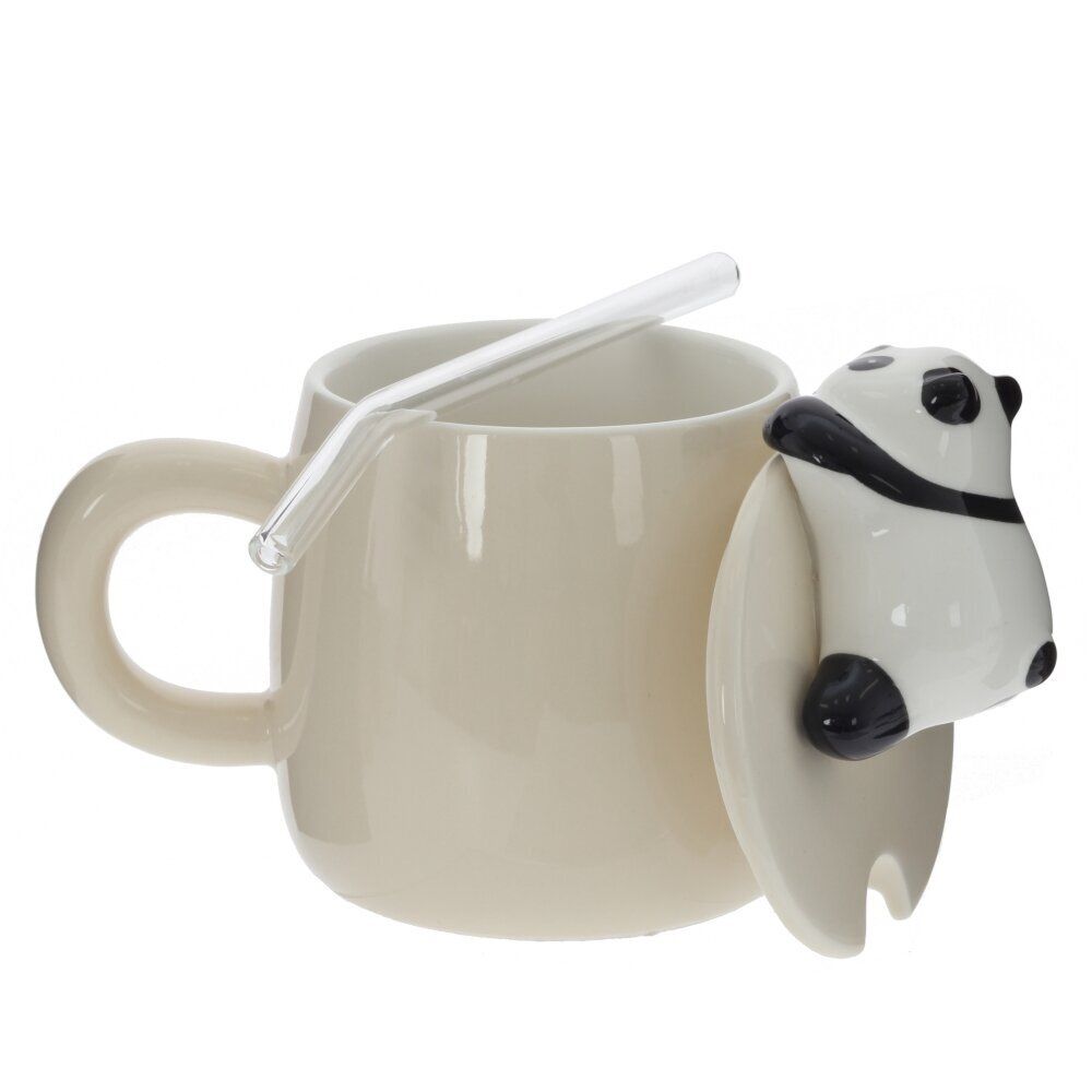 GAEM Кружка с крышкой и ложкой, 390 мл, L14 W10 H13 см