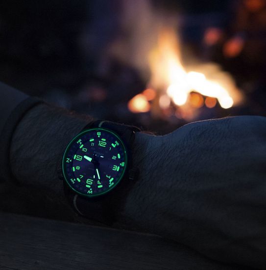 Швейцарские тактические часы Traser P68 Pathfinder Automatic Blue 107721 (каучук)