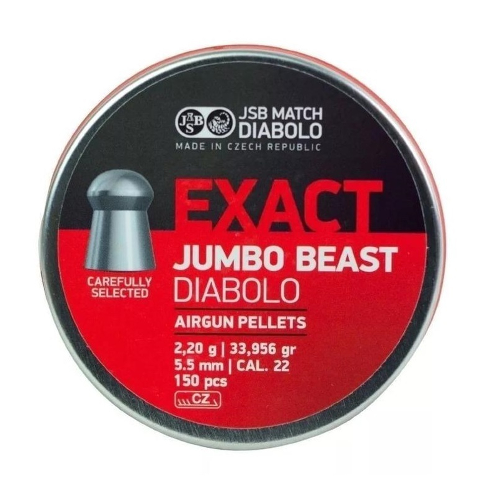 Пули пневматические "JSB Jumbo Beast" 5,52мм, 2.2гр. (150шт.)