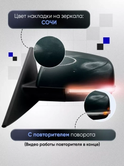 Зеркала ваз 2110-2112 2170-2171 Механика Обогрев