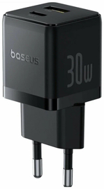 Зарядное устройство Baseus (P1011160A113-00) USB Type-C, USB 30 Вт черный