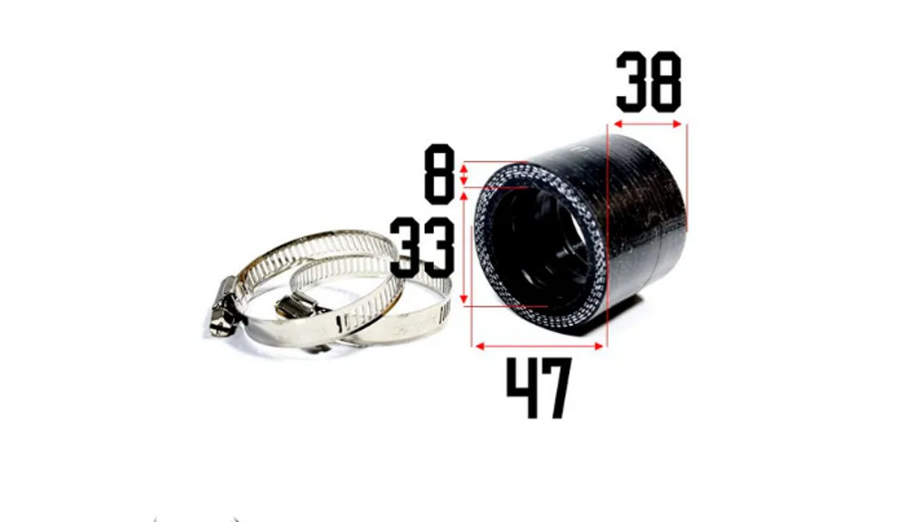 Патрубок карбюратора NIBBI d33-38mm