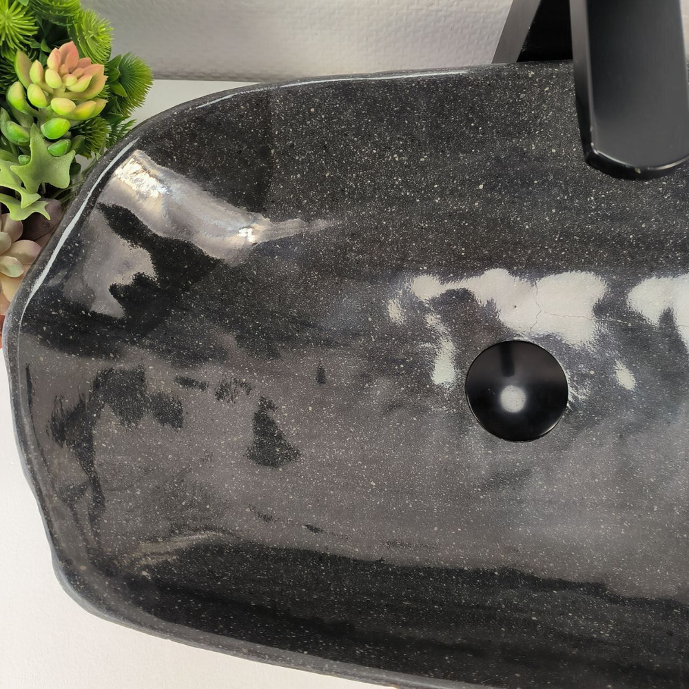 Каменная раковина из речного камня RS-04910 (52*36*15) 0862 из натурального камня