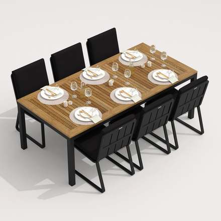 Стул Ideal Patio ГИРА черный - каркас карбон