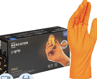 Перчатки Mercator (25 пар) оранжевые M