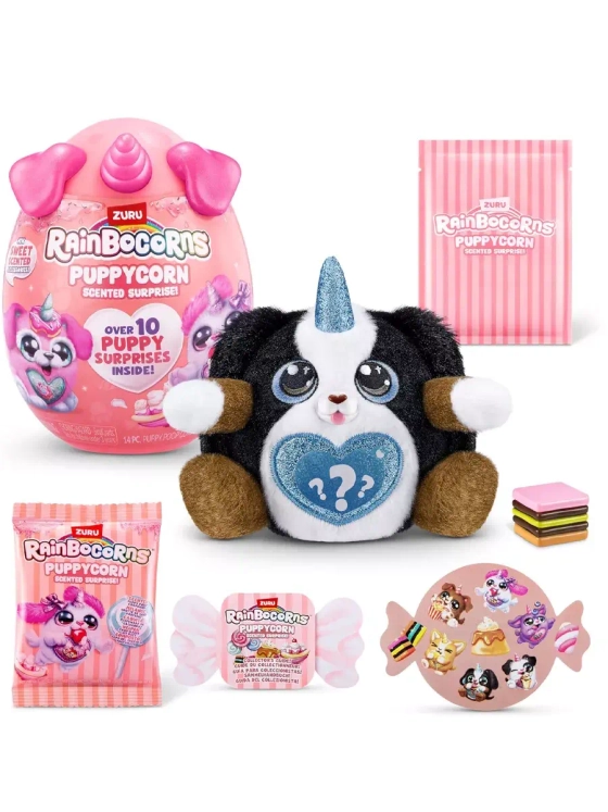Мягкая игрушка сюрприз яйцо Зуру Rainbocorns Puppycorn