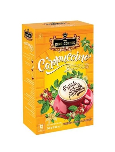 Растворимый кофе King Coffee Капучино Ваниль (Cappuccino Vanila), 12 стиков по 20 г