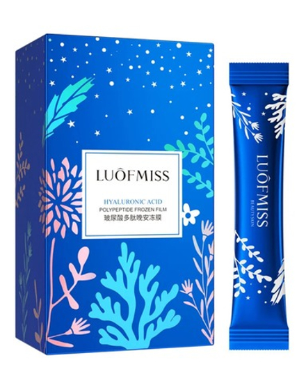 Ночная маска для лица с гиалуроновой кислотой и полипептидами, 4мл