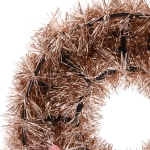 Венок декоративный TINSEL «Яркие переливы» 38 см, Розовое золото